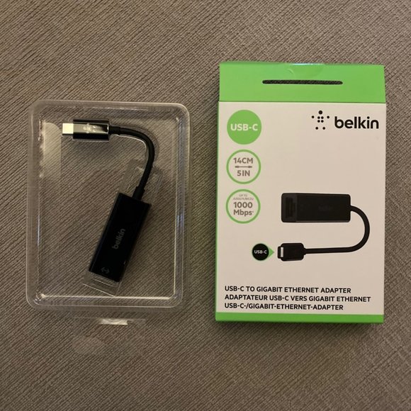 Belkin USB-C to Gigabit Ethernet Adapter (USB Type-C) - Picture 2 of 3
